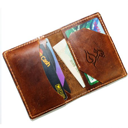 men leather vintage mini card holder