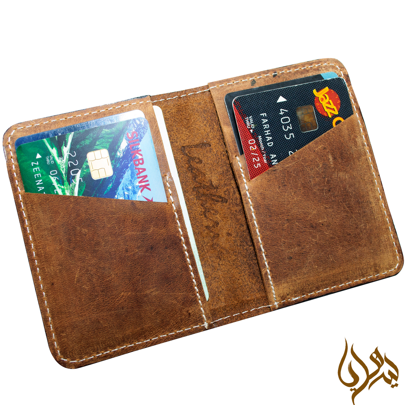 men leather mini wallet