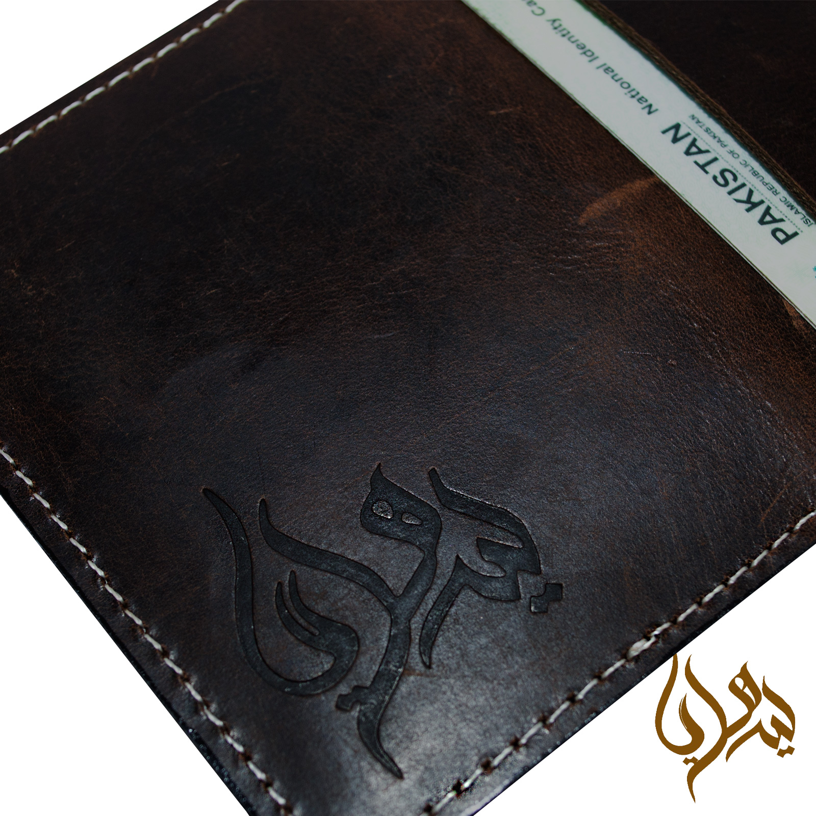 Men Slim Card Holder Vintage Leather Mini Wallet - Image 4